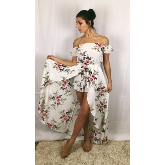 romper dress off shoulder